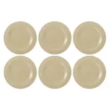 Тарелки обеденные фарфоровые Seltmann Weiden Beat Color Glaze 27,5 см, набор 6 шт, бежевые — фото 1