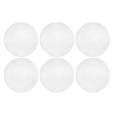 Тарелки обеденные фарфоровые Seltmann Weiden Life Fashion Luxury White 28 см, набор 6 шт, белые