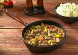 Глубокая сковорода Skeppshult 25 см с деревянной ручкой, чугун, для жарки мяса и рыбы, для соусов — фото 2