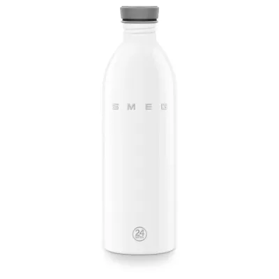 Бутылка для воды Smeg 50's Style WBF02WH 1 л, нержавеющая сталь 18/8, белая глянцевая