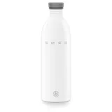 Бутылка для воды Smeg 50's Style WBF02WH 1 л, нержавеющая сталь 18/8, белая глянцевая — фото 1