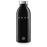 Термобутылка Smeg x 24Bottles 50's Style WBF01BL 500 мл, нержавеющая сталь 18/8, чёрная — фото 1