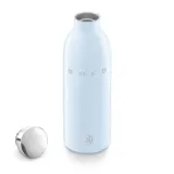 Термобутылка Smeg x 24Bottles 50's Style WBF01PB 500 мл, нержавеющая сталь 18/8, пастельно-голубая — фото 2