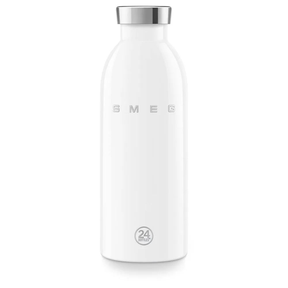 Термобутылка Smeg x 24Bottles 50's Style WBF01WH 500 мл, нержавеющая сталь 18/8