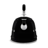 Чайник со свистком Smeg 50's Retro Style 2,3 л, алюминий и нержавеющая сталь, чёрный — фото 2