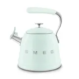 Чайник со свистком Smeg 50's Retro Style 2,3 л, алюминий и нержавеющая сталь, пастельно-зелёный — фото 1