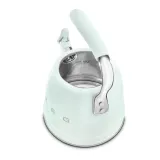 Чайник со свистком Smeg 50's Retro Style 2,3 л, алюминий и нержавеющая сталь, пастельно-зелёный — фото 2