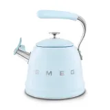 Чайник со свистком Smeg 50's Retro Style 2,3 л, алюминий и нержавеющая сталь, пастельно-голубой — фото 1