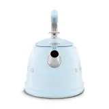 Чайник со свистком Smeg 50's Retro Style 2,3 л, алюминий и нержавеющая сталь, пастельно-голубой — фото 6