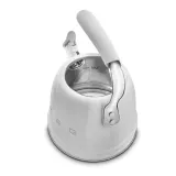 Чайник со свистком Smeg 50's Retro Style 2,3 л, алюминий и нержавеющая сталь, серебристый — фото 2