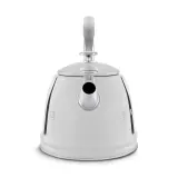 Чайник со свистком Smeg 50's Retro Style 2,3 л, алюминий и нержавеющая сталь, серебристый — фото 5