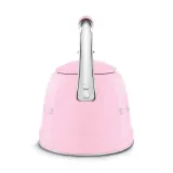 Чайник со свистком Smeg 50's Retro Style 2,3 л, алюминий и нержавеющая сталь, пастельно-розовый — фото 4