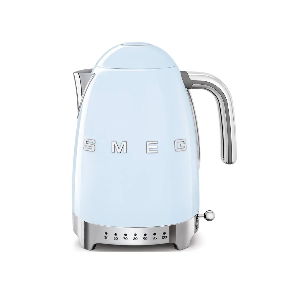 Электрический чайник Smeg 50's Retro Style KLF04PBEU с регулировкой температуры 1,7 л 2400 Вт пастельно-голубой