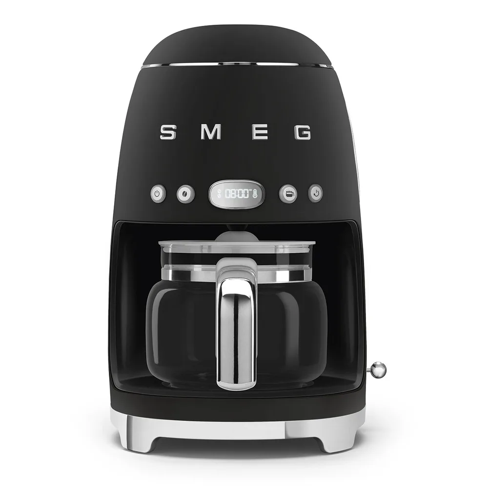 Капельная кофеварка Smeg 50's Retro Style DCF02BLMEU, 1050 Вт, чёрная матовая