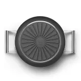 Кастрюля Smeg 50's Style CSF2412BLM 24 см, 5,4 л, керамическое антипригарное покрытие, чёрная матовая — фото 4