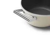 Кастрюля Smeg 50's Style CSF2412CRM 24 см, 5,4 л, с керамическим антипригарным покрытием, кремовая — фото 5