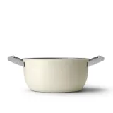 Кастрюля Smeg 50's Style CSF2412CRM 24 см, 5,4 л, с керамическим антипригарным покрытием, кремовая — фото 7