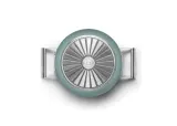Кастрюля Smeg 50's Style CSF2412EGM 24 см, 5,4 л, керамическое антипригарное покрытие, изумрудная матовая — фото 4
