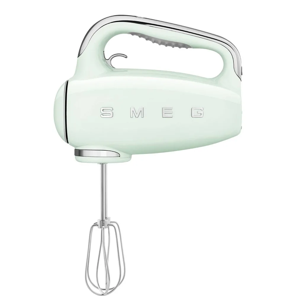 Ручной миксер Smeg 50's Style HMF01PGEU, 250 Вт, 9 скоростей, пастельно-зелёный