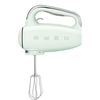 Ручной миксер Smeg 50's Style HMF01PGEU, 250 Вт, 9 скоростей, пастельно-зелёный