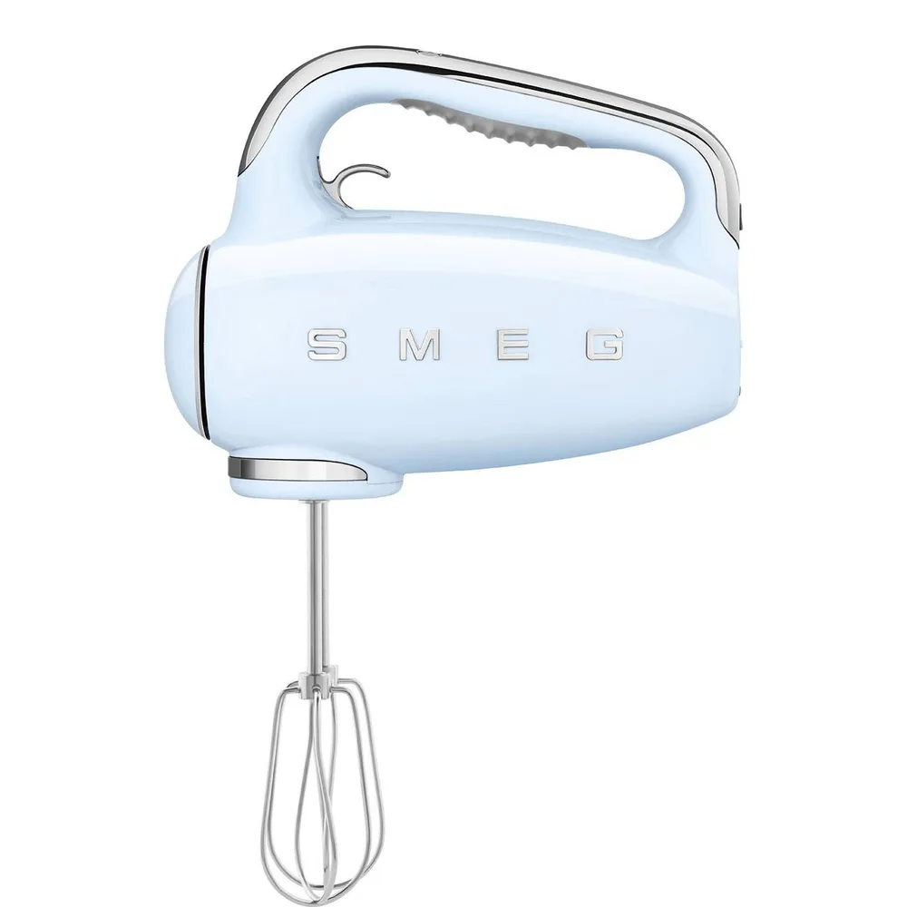 Ручной миксер Smeg 50's Style HMF01PBEU, 250 Вт, 9 скоростей, пастельно-голубой
