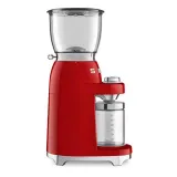 Кофемолка Smeg 50's Retro Style CGF01RDEU, 150 Вт, 30 степеней помола, красная — фото 2