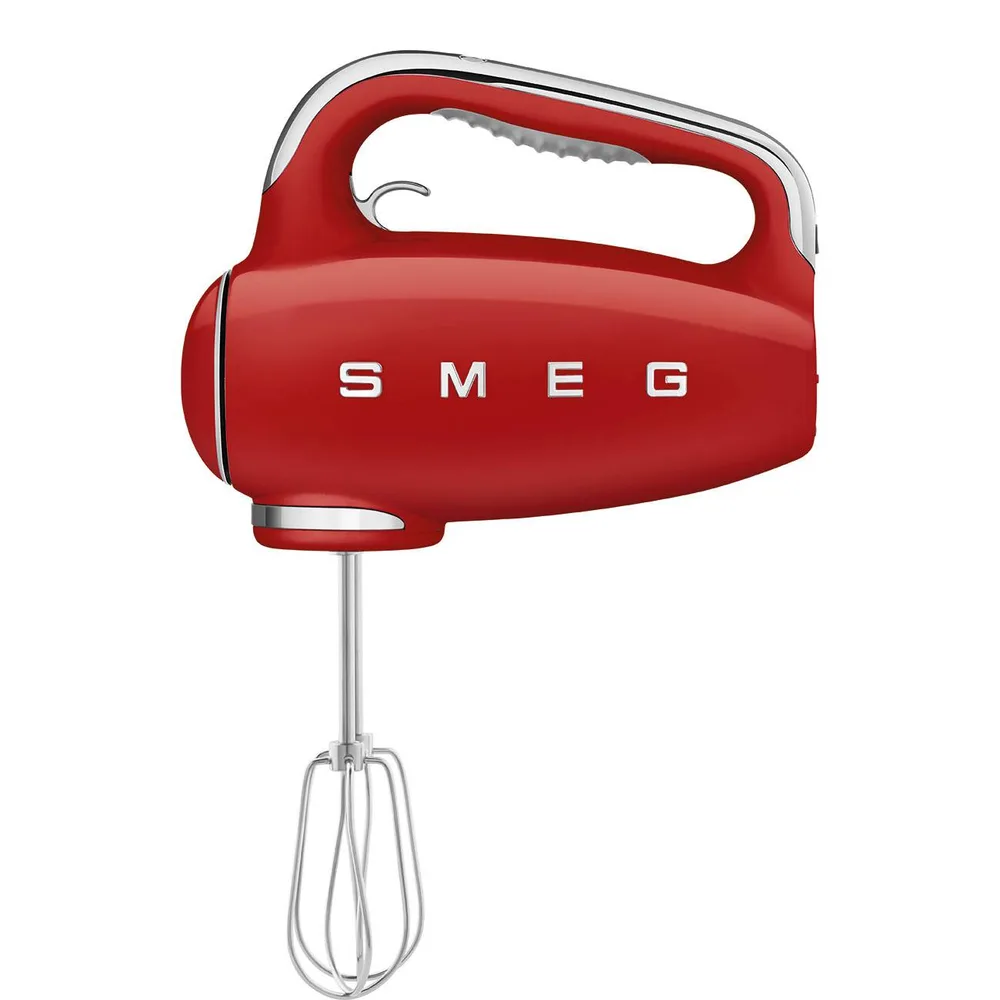 Ручной миксер Smeg 50's Style HMF01RDEU, 250 Вт, 9 скоростей, красный