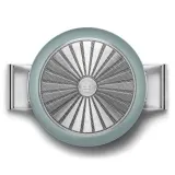 Глубокая сковорода Smeg 50's Style DPF2812EGM 28 см изумрудная, с крышкой, для жарки и тушения — фото 4