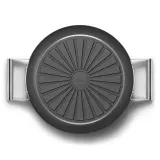 Глубокая сковорода Smeg 50's Style DPF2812BLM 28 см чёрная с крышкой, 4,3 л, индукция — фото 4