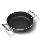 Глубокая сковорода Smeg 50's Style DPF2812BLM 28 см чёрная с крышкой, 4,3 л, индукция — фото 8