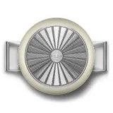 Глубокая сковорода Smeg 50's Style DPF2812CRM 28 см кремовая с крышкой из стекла, духовка до 250 градусов — фото 4