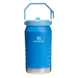 Термобутылка Stanley IceFlow Flip Straw 1,9 л с трубочкой и складной ручкой, сталь 18/8, Azure — фото 1