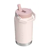 Термобутылка Stanley IceFlow Flip Straw 1,9 л, вакуумная изоляция, трубочка, розовая Rose Quartz — фото 2