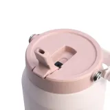 Термобутылка Stanley IceFlow Flip Straw 1,9 л, вакуумная изоляция, трубочка, розовая Rose Quartz — фото 3