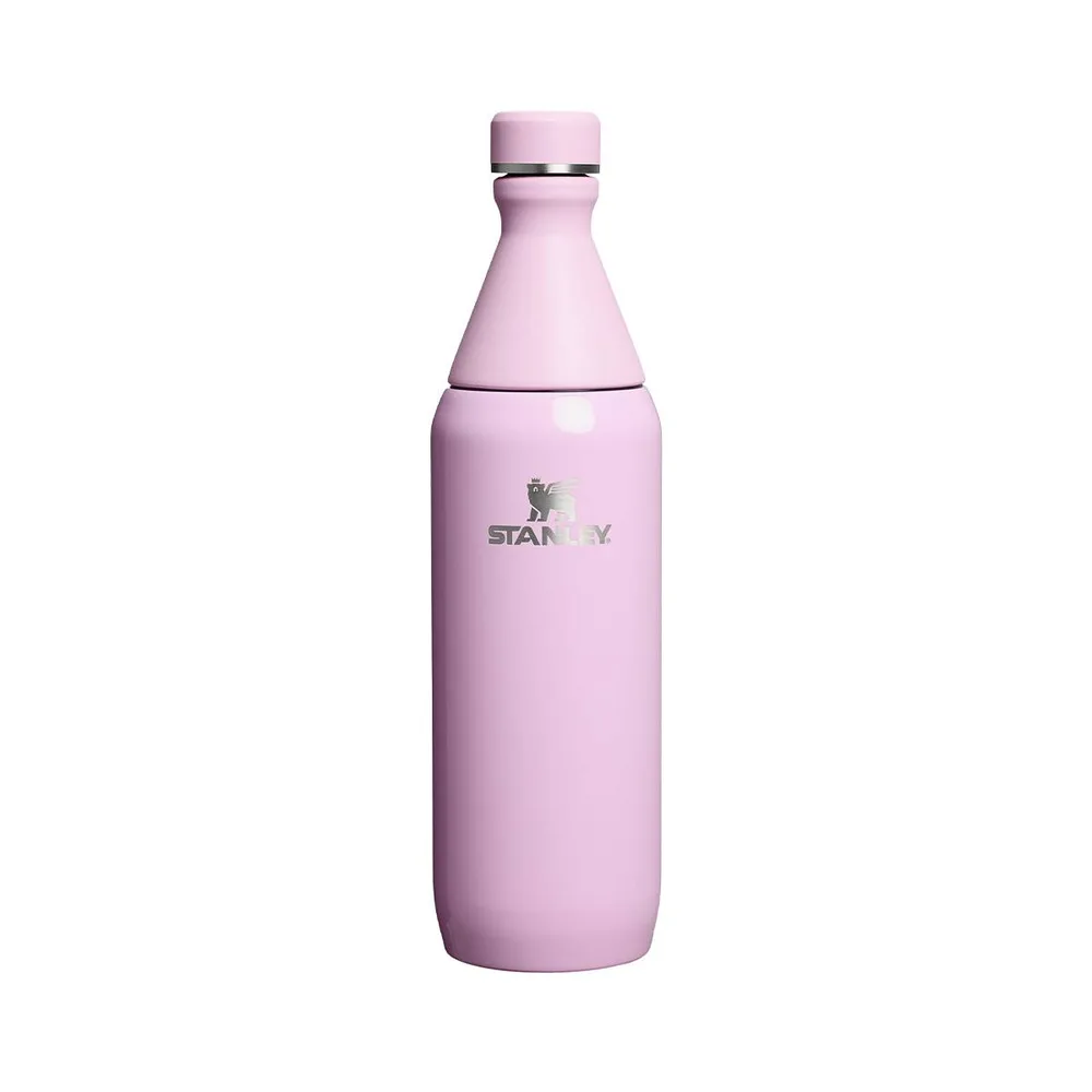 Бутылка для воды Stanley All Day Slim 600 мл, нержавеющая сталь, два горлышка, Cherry Blossom Gloss