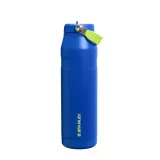 Термобутылка Stanley IceFlow Flip Straw 1,06 л с трубочкой, вакуумная изоляция, сталь вторичной переработки, Cobalt синяя — фото 1