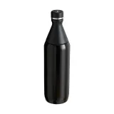Бутылка для воды Stanley All Day Slim 600 мл, сталь, два отверстия, держит холод до 11 ч со льдом, чёрная — фото 2