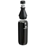 Бутылка для воды Stanley All Day Slim 600 мл, сталь, два отверстия, держит холод до 11 ч со льдом, чёрная — фото 3