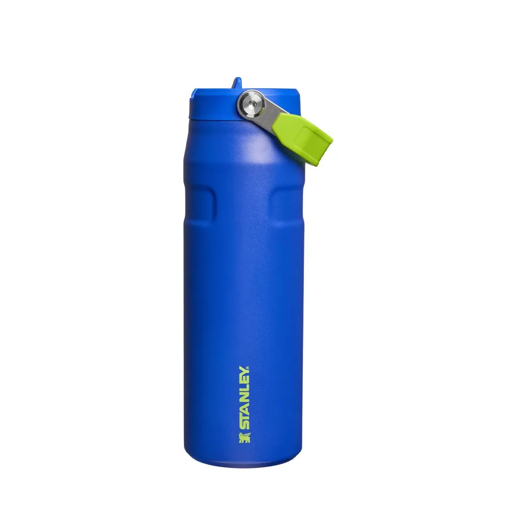 Термобутылка Stanley IceFlow Flip Straw 0,71 л, трубочка, сталь из вторсырья, синяя Cobalt