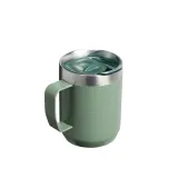 Кружка Stanley Everyday Mug 0,23 л стальная, с ручкой и крышкой из тритана, Hammertone Green зелёная — фото 2