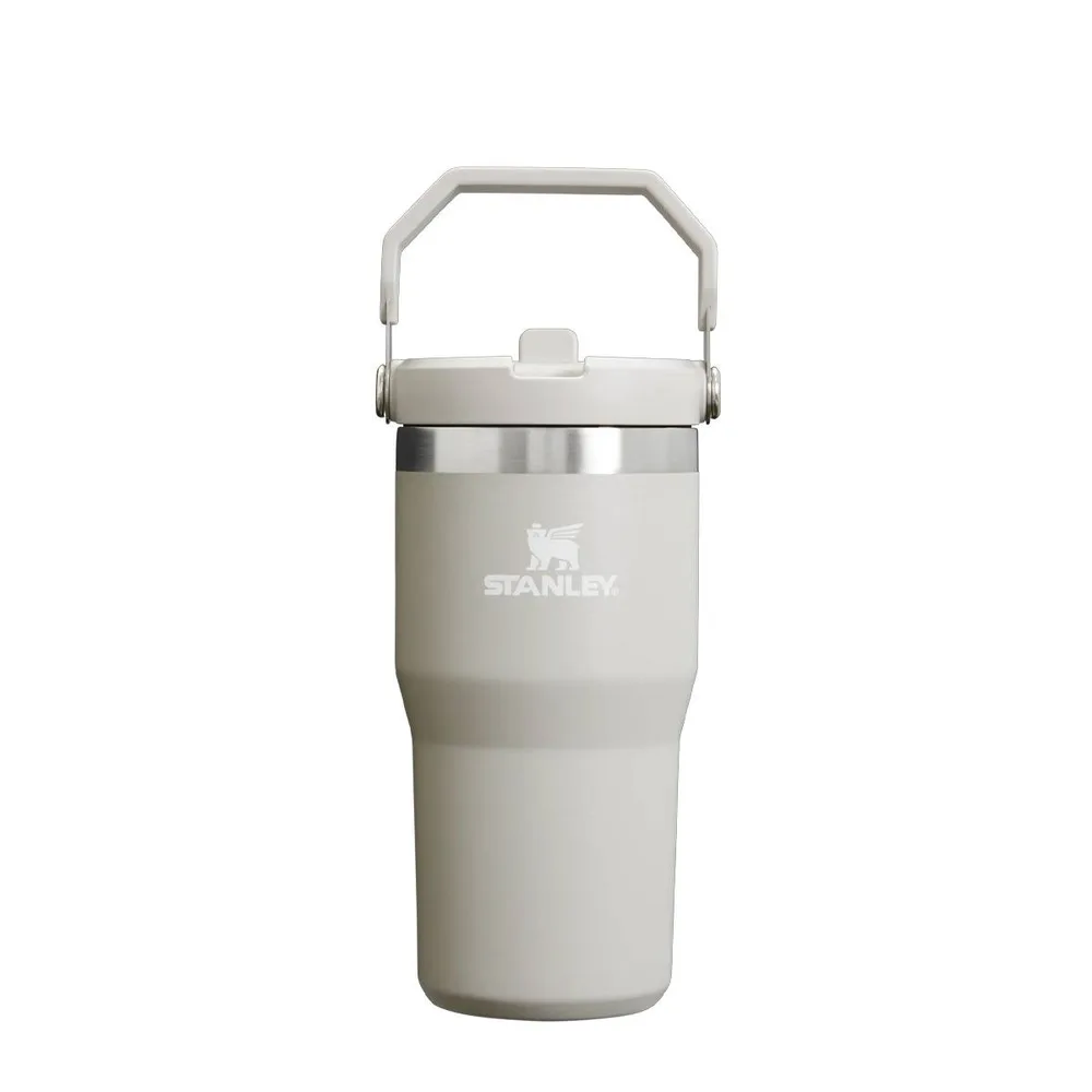 Кружка-бутылка с трубочкой Stanley IceFlow Flip Straw 600 мл, сталь 18/8, серая Ash
