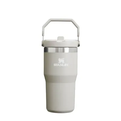Кружка-бутылка с трубочкой Stanley IceFlow Flip Straw 600 мл, сталь 18/8, серая Ash