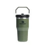 Термокружка с трубочкой Stanley IceFlow Flip Straw 600 мл, сталь 18/8, зелёная Dried Pine — фото 1