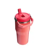 Кружка-бутылка с трубочкой Stanley IceFlow Flip Straw 600 мл, нержавеющая сталь, Hot Coral — фото 2