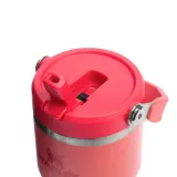 Кружка-бутылка с трубочкой Stanley IceFlow Flip Straw 600 мл, нержавеющая сталь, Hot Coral — фото 3