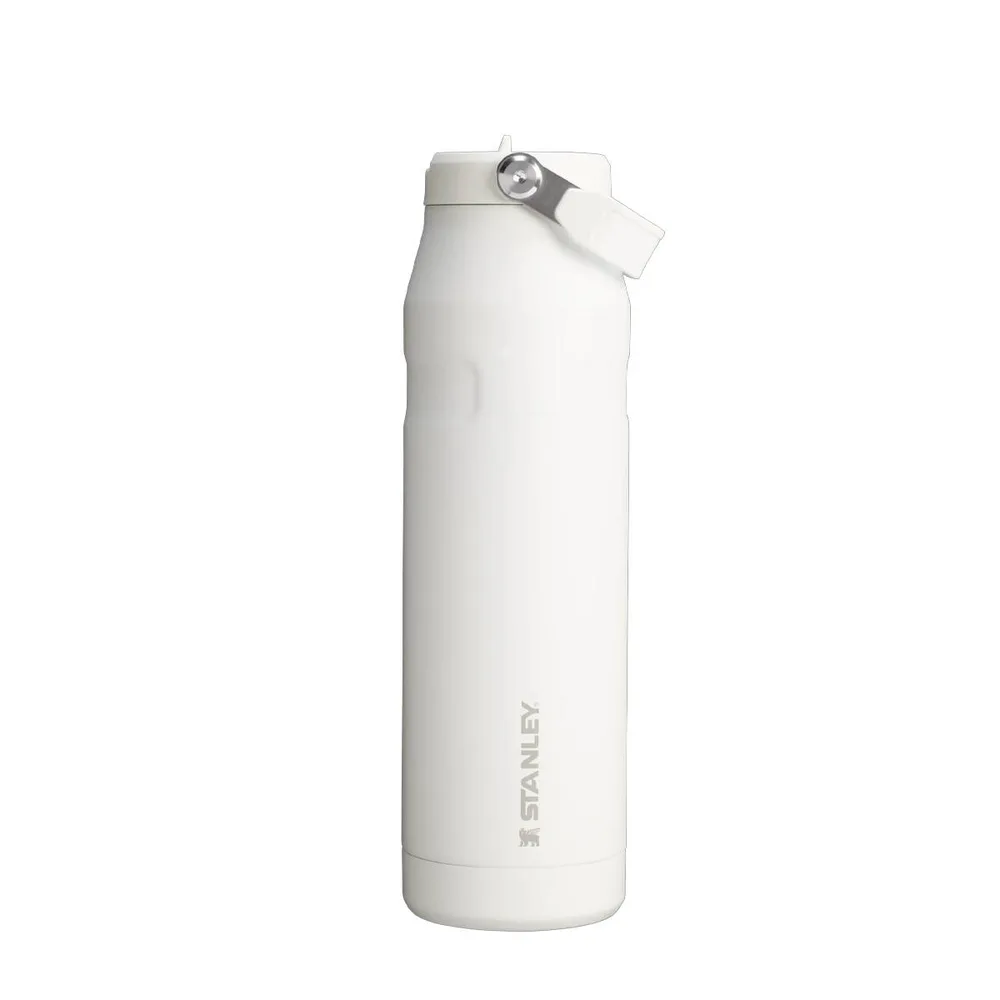 Бутылка Stanley IceFlow Flip Straw 2.0 1,06 л, герметичная, мундштук с трубочкой, сталь 18/8, белая