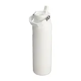 Бутылка Stanley IceFlow Flip Straw 2.0 1,06 л, герметичная, мундштук с трубочкой, сталь 18/8, белая — фото 2