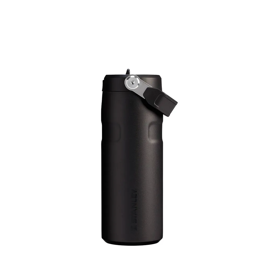 Термобутылка Stanley IceFlow Flip Straw 2.0 470 мл, AeroLight, сталь 18/8, держит холод до 48 ч со льдом, Black 2.0