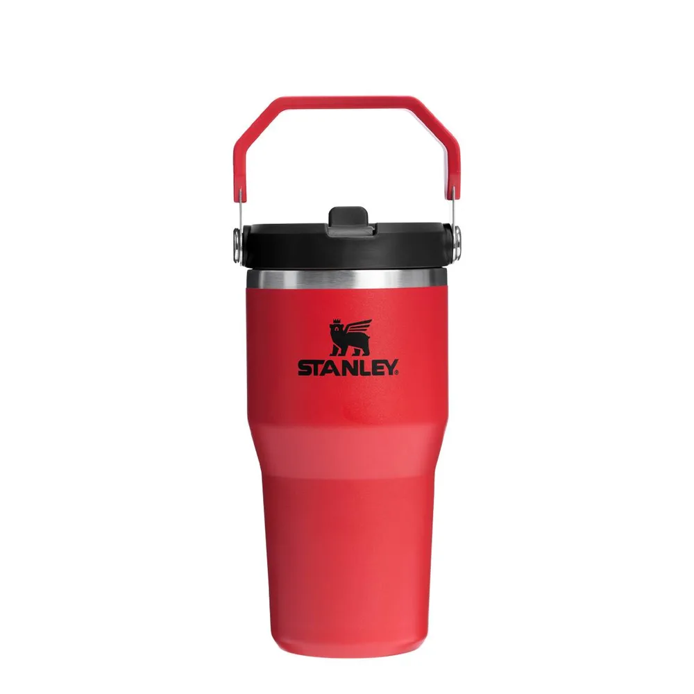 Кружка с трубочкой Stanley IceFlow Flip Straw 600 мл, нержавеющая сталь 18/8, Chili Black