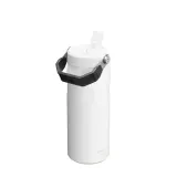 Термобутылка Stanley IceFlow Flip Straw 470 мл с трубочкой и вакуумной изоляцией, сталь вторичной переработки, Chalk белая — фото 2